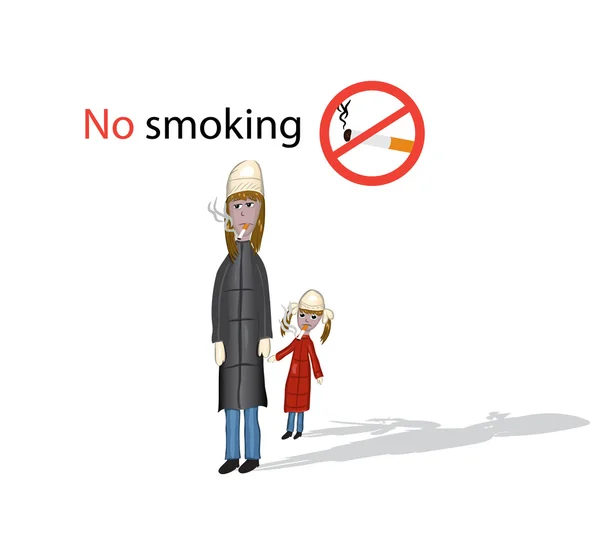 Dilarang merokok - Stok Vektor