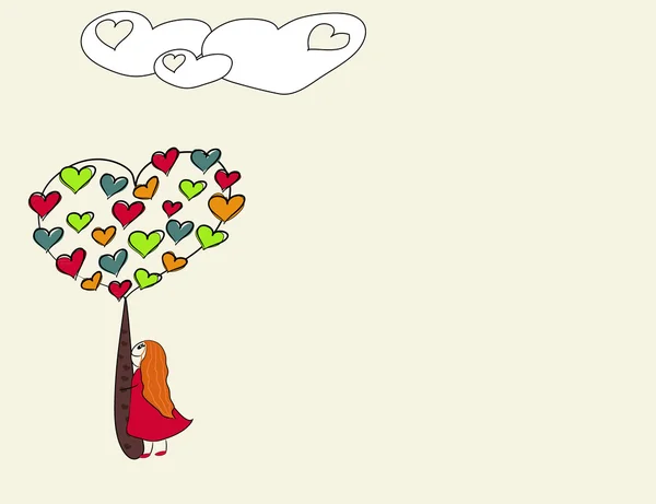 Carte d'amour — Image vectorielle