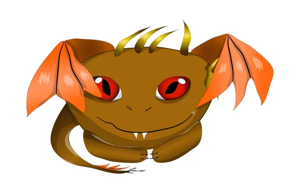 Monstre dragon mignon — Image vectorielle