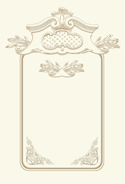 Classical vintage old frame design — Stock Vector