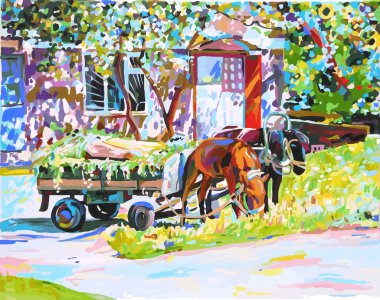 Oil painting clipart