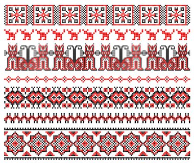 Ukraine embroidered clipart