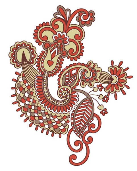 Diseño de tatuaje de flor — Vector de stock