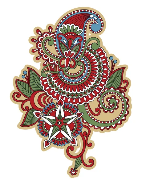 Дизайн татуировки цветов — стоковый вектор