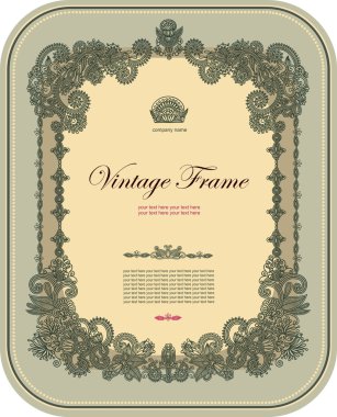 Vintage frame clipart