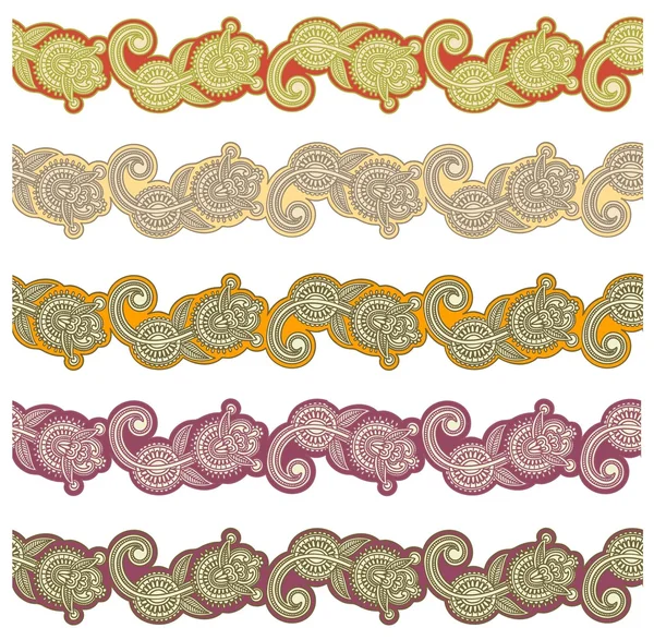Cinco rayas ornamentales — Archivo Imágenes Vectoriales