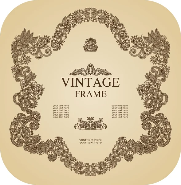 Vintage képkeret — Stock Vector