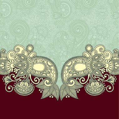 Ornate card announcement clipart