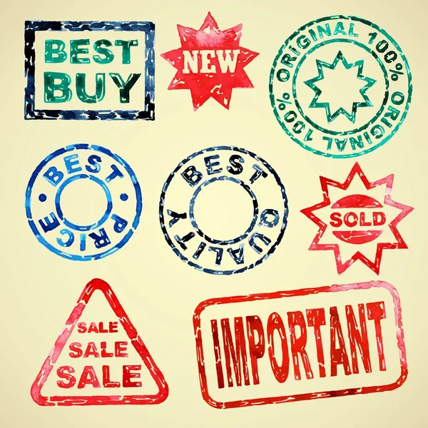 stock vector Set of grunge rubber stamps sales