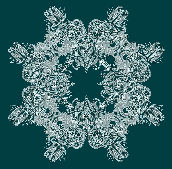 Flocon de neige orné — Image vectorielle