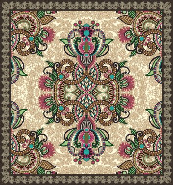 Ornamental Seamless Carpet Design clipart