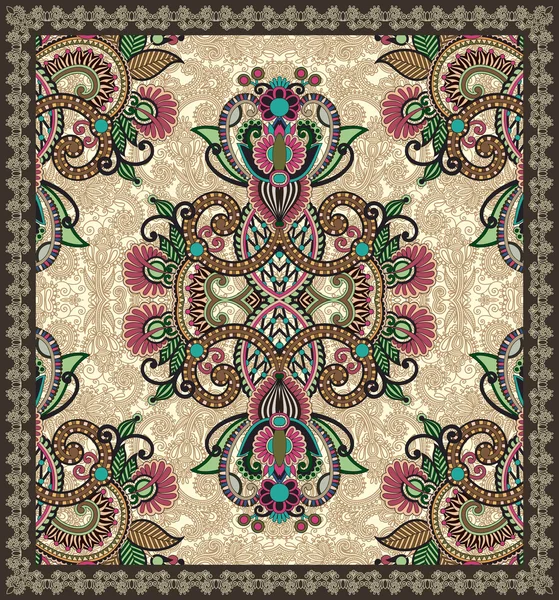 Ornamentale nahtlose Teppichgestaltung — Stockvektor