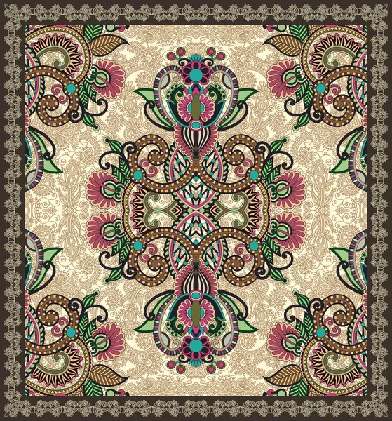 Desain Karpet Tanpa Lautan Ornamental - Stok Vektor