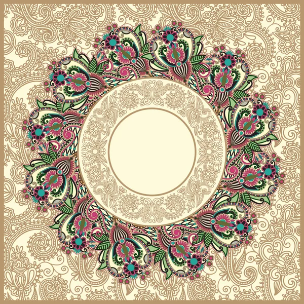Kunstvolle florale Teppich Hintergrund — Stockvektor