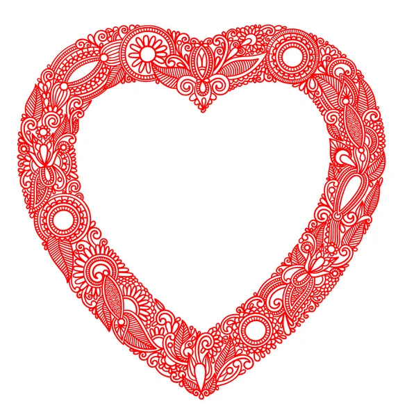 Valentinstag Karte mit Herz — Stockvektor