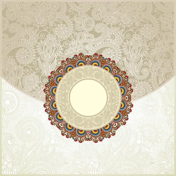 Arrière-plan floral orné . — Image vectorielle