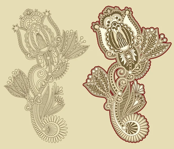 华丽的花卉设计 — 图库矢量图片