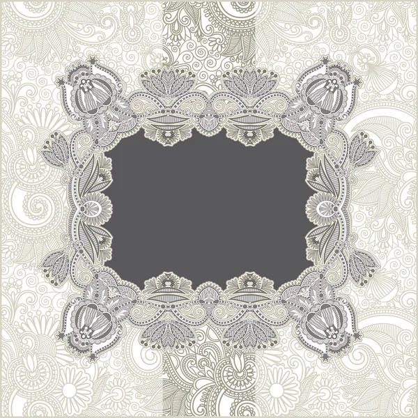 Vintage template with floral background — Stock Vector