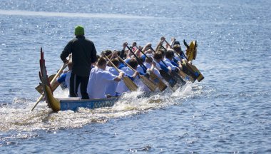 Dragon boat racing clipart