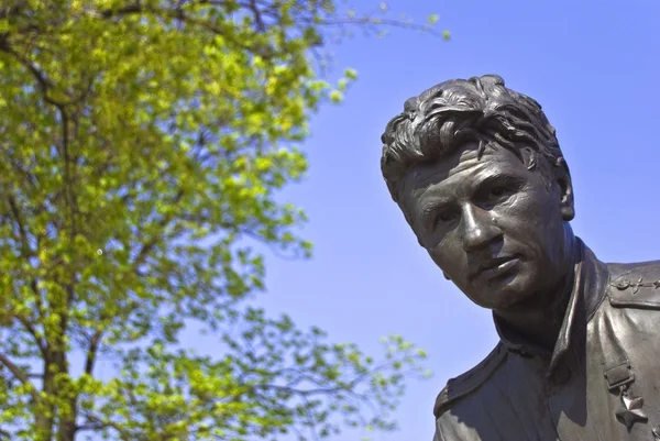 stock image Monument to the actor of leonidu bykovu