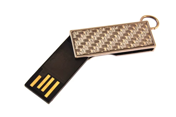 Chiavetta USB isolata su sfondo bianco — Foto Stock