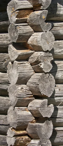 Old wooden wall of the timber — Stock Photo, Image