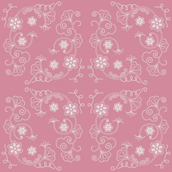 Floral bakgrund rosa — Stock vektor