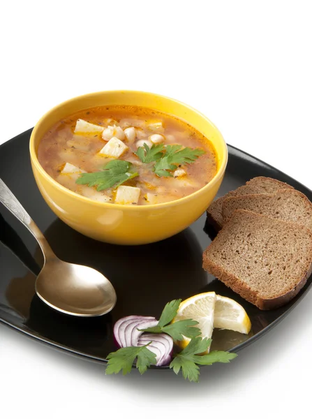 Суп с бобами — стоковое фото