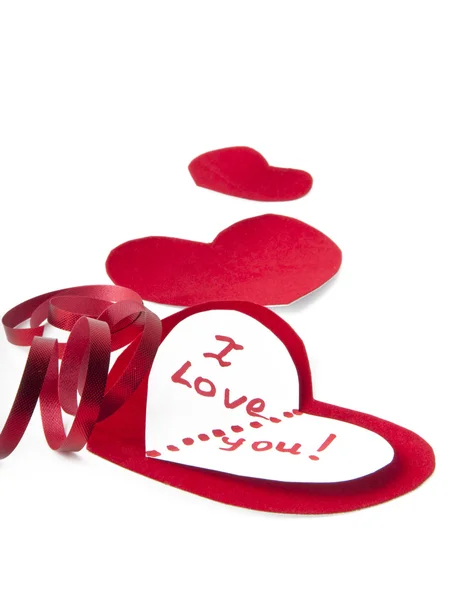 Corazones de San Valentín estilizados — Foto de Stock