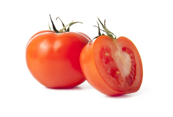 Pomodori su sfondo bianco — Foto Stock