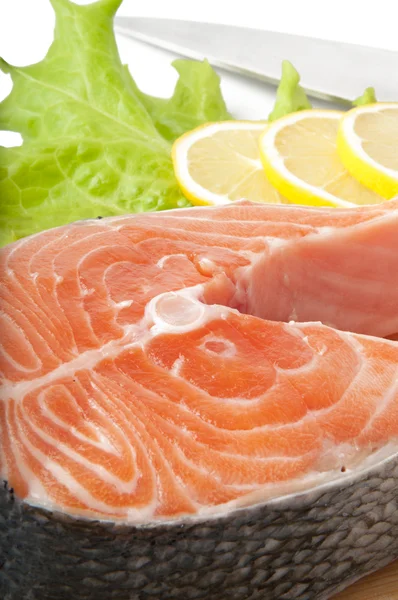 Bistecca di salmone — Foto Stock