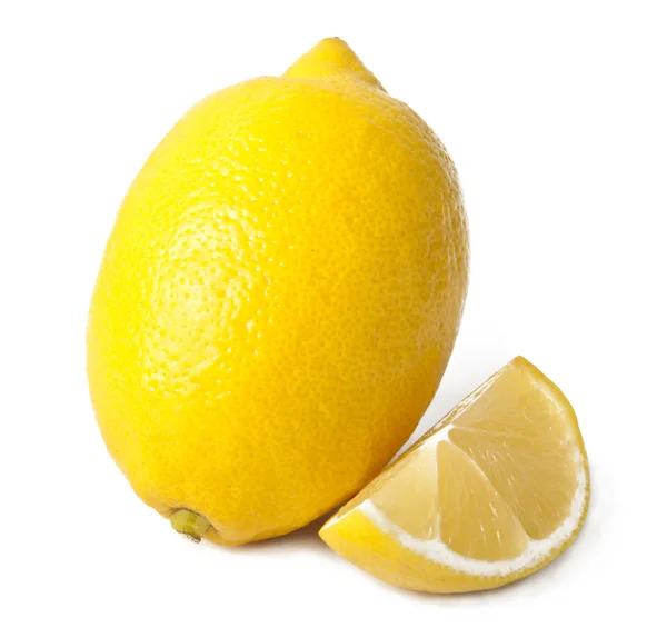 Limones aislados en blanco — Foto de Stock
