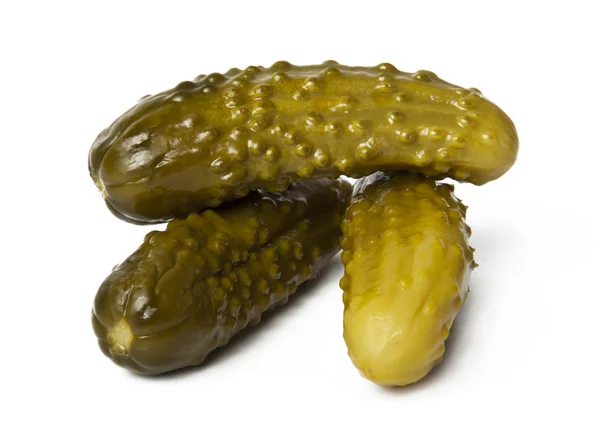 Gherkins on a white background — Stock Photo, Image