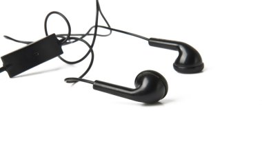 Headphones on a white clipart