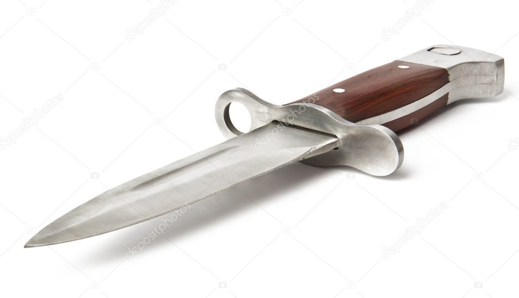 Russian army Knife isolated on white background