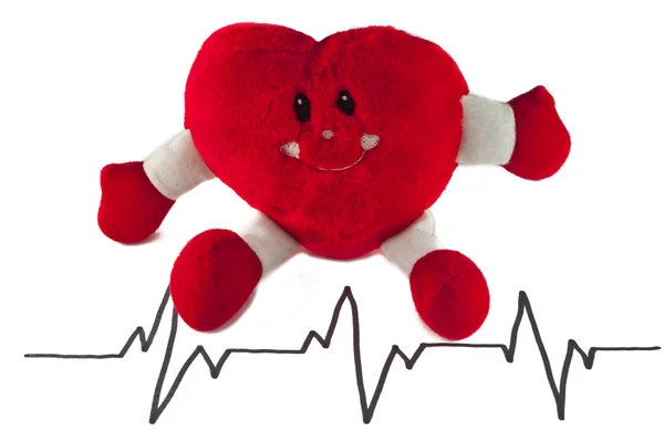 Srdce kardiogram — Stock fotografie