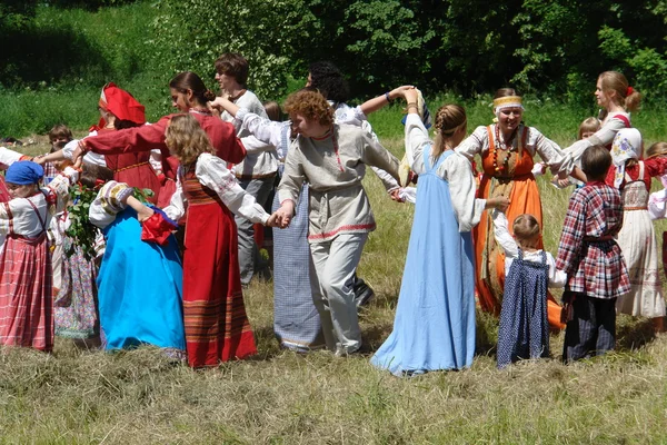 stock image Round dance during Trinity celebration