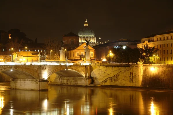 stock image Rome at night