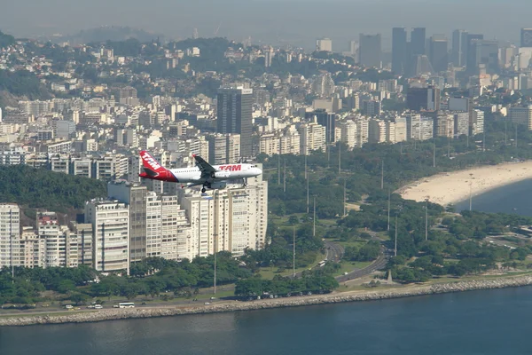 Aterragem no Rio de Janeiro — Fotografia de Stock