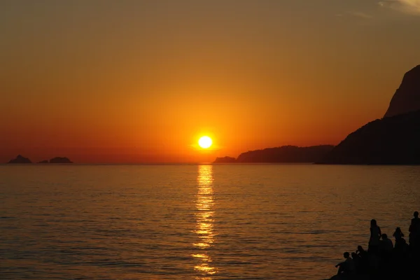 stock image Sunset in Rio de Janeiro