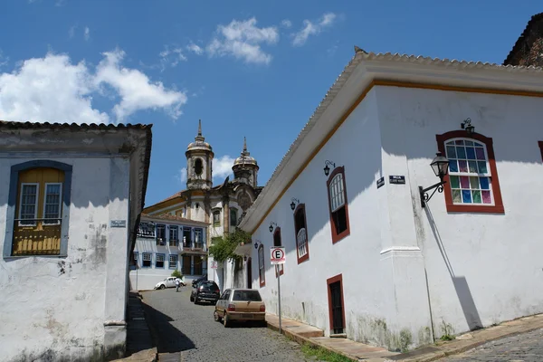 Sidewalks of Ouro Preto — Stock Photo, Image