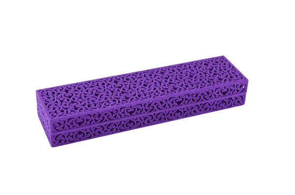 紫色のビロード ギフト ボックス — ストック写真