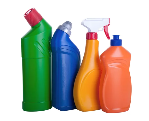 Assorted household cleaning products — Stock Photo, Image