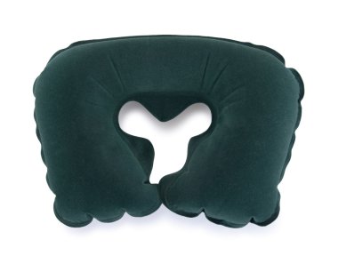 An inflatable travel cervical pillow