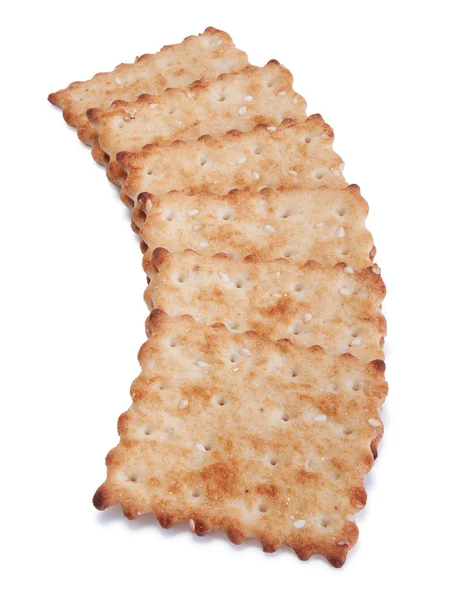 Een goed geplaatste stapel van crackers — Stockfoto