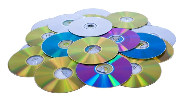 stock image Several compact disc