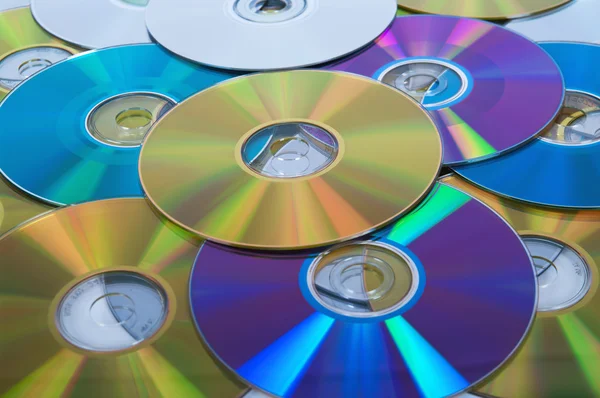 stock image Some colorful compact discs