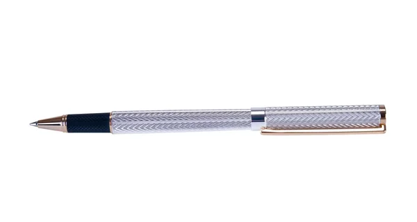 stock image Close up of silver pen