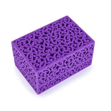 Mor kadife hediye kutusu