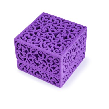 Mor kadife hediye kutusu